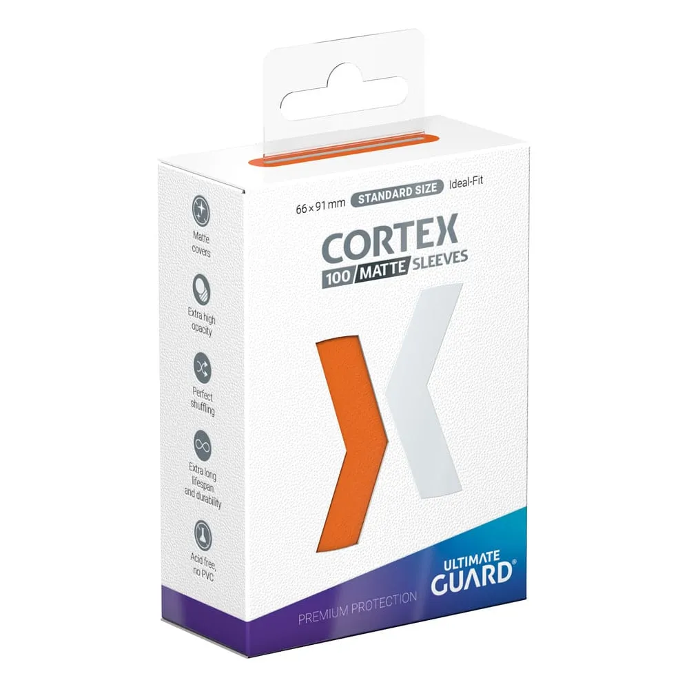 Ultimate Guard Cortex Sleeves Matte Standard Size 66 x 91 mm (100 Sleeves) - Orange